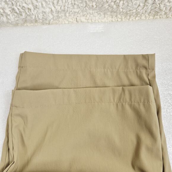 LL Bean Pants Mens Medium Khaki SunSmart UPF 50+ Outdoor Hiking Nylon Belted - Picture 8 of 16